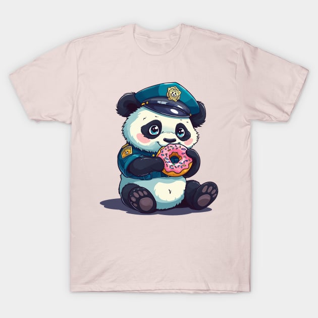 police panda T-Shirt by weirdesigns